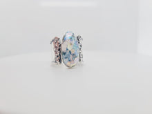 Load image into Gallery viewer, Sterling Silver and Oval Roman Glass Ring