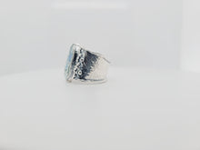 Load image into Gallery viewer, Sterling Silver and Oval Roman Glass Ring