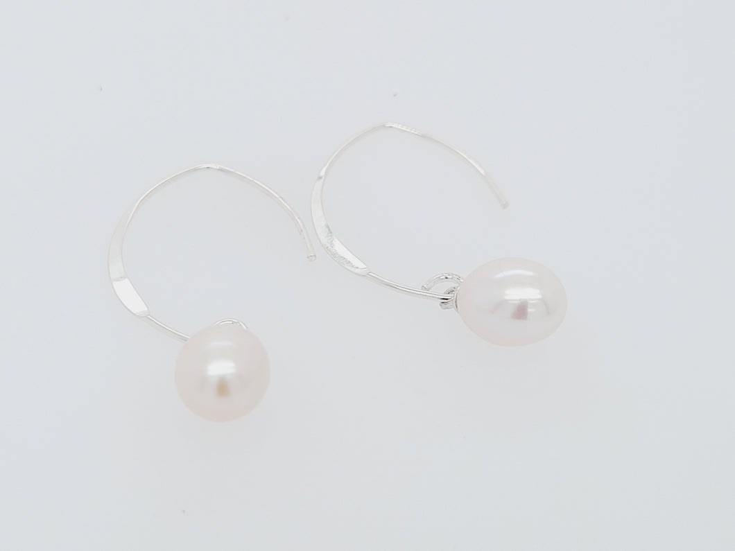 SS Freshwater Pearl Dangle Earrings