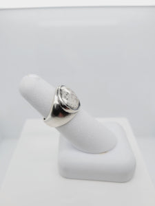Sterling Silver Domed Signet Ring