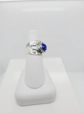 Load image into Gallery viewer, Sterling Silver Faceted Lapis with Vine Detail