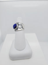 Load image into Gallery viewer, Sterling Silver Faceted Lapis with Vine Detail
