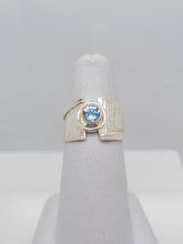 Load image into Gallery viewer, Sterling Silver Blue Topaz Ring- 8