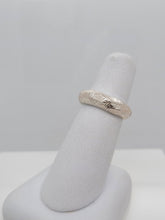 Load image into Gallery viewer, Sterling Silver Faceted Texture Band