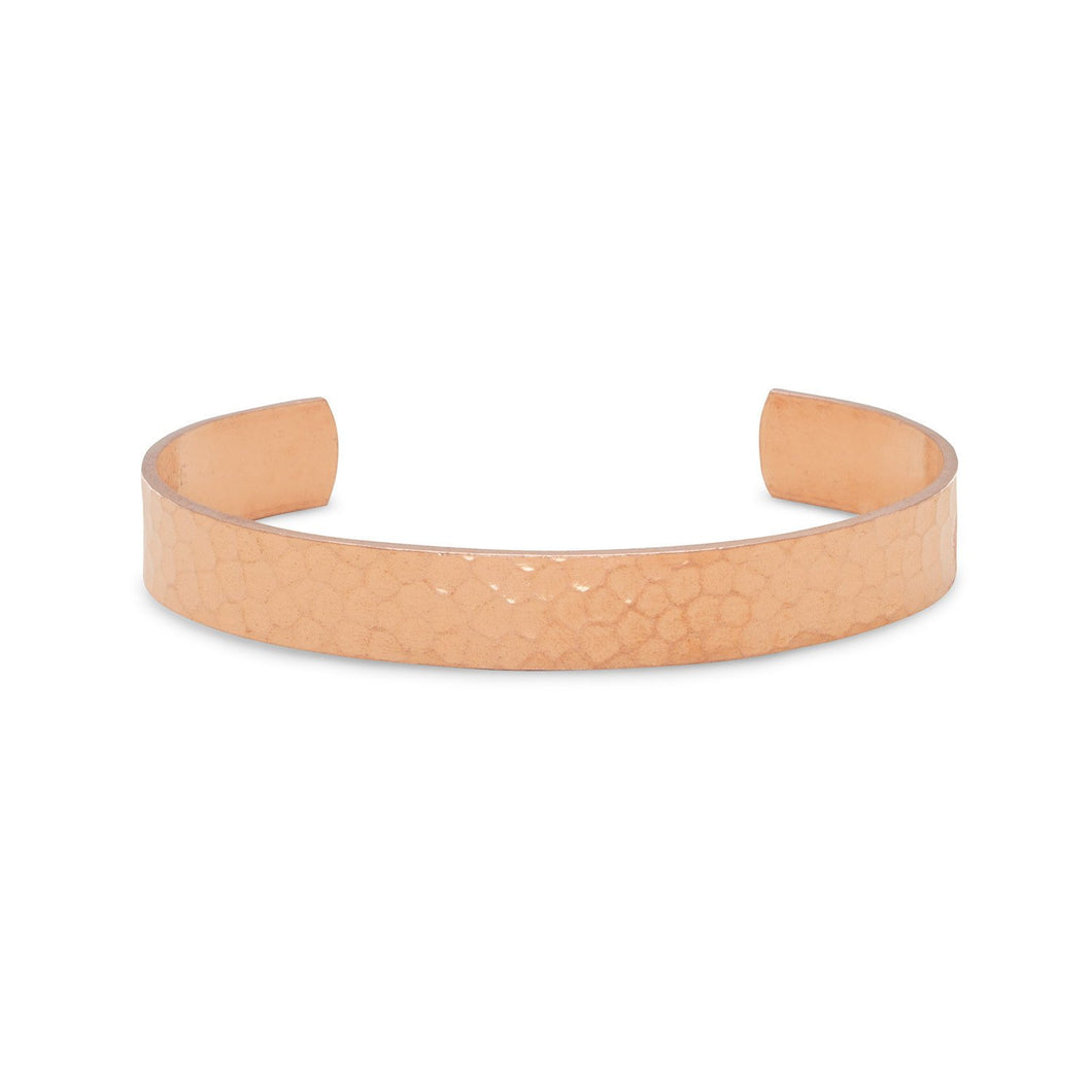 9.7mm Hammered Solid Copper Cuff