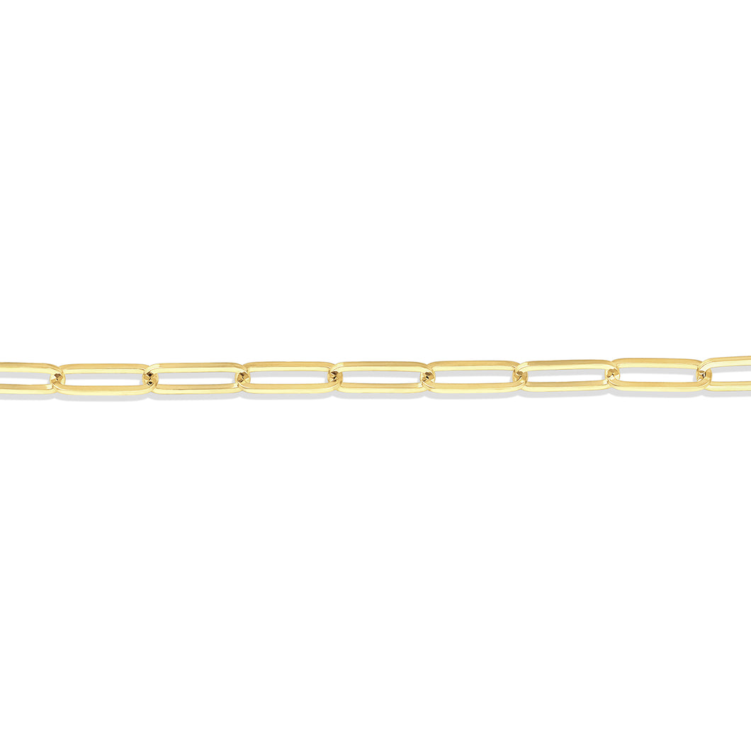 14K Yellow Gold 3.6mm Paperclip Chain