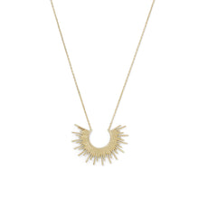 Load image into Gallery viewer, &quot;Shine On!&quot; 14 Karat Gold Plated Sunburst Necklace