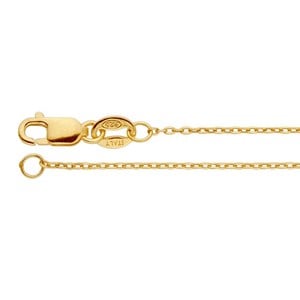 14/20 Yellow Gold-Filled .9mm Flat Oval Cable Chain