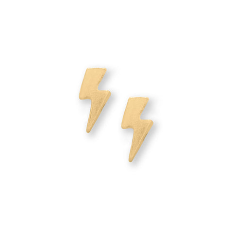 14kGP/SS Lightning Bolt Studs