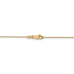 Leslie's 14K Yellow Gold 0.65mm Diamond-cut Spiga Pendant Chain