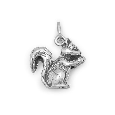 Sterling Silver Squirrel Charm