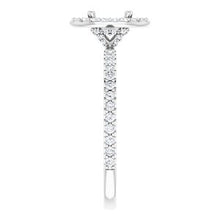 Load image into Gallery viewer, 1/3 CTW Diamond Semi-set Halo-Style Engagement Ring for Oval