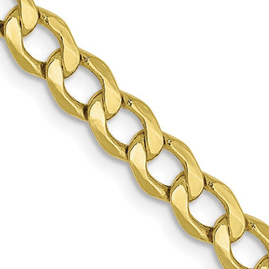 10K Gold Semi-Solid Curb Chain
