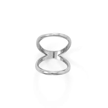 Load image into Gallery viewer, Rhodium Plated Double Band Knuckle Ring