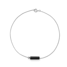 Load image into Gallery viewer, Black Onyx Bead Anklet