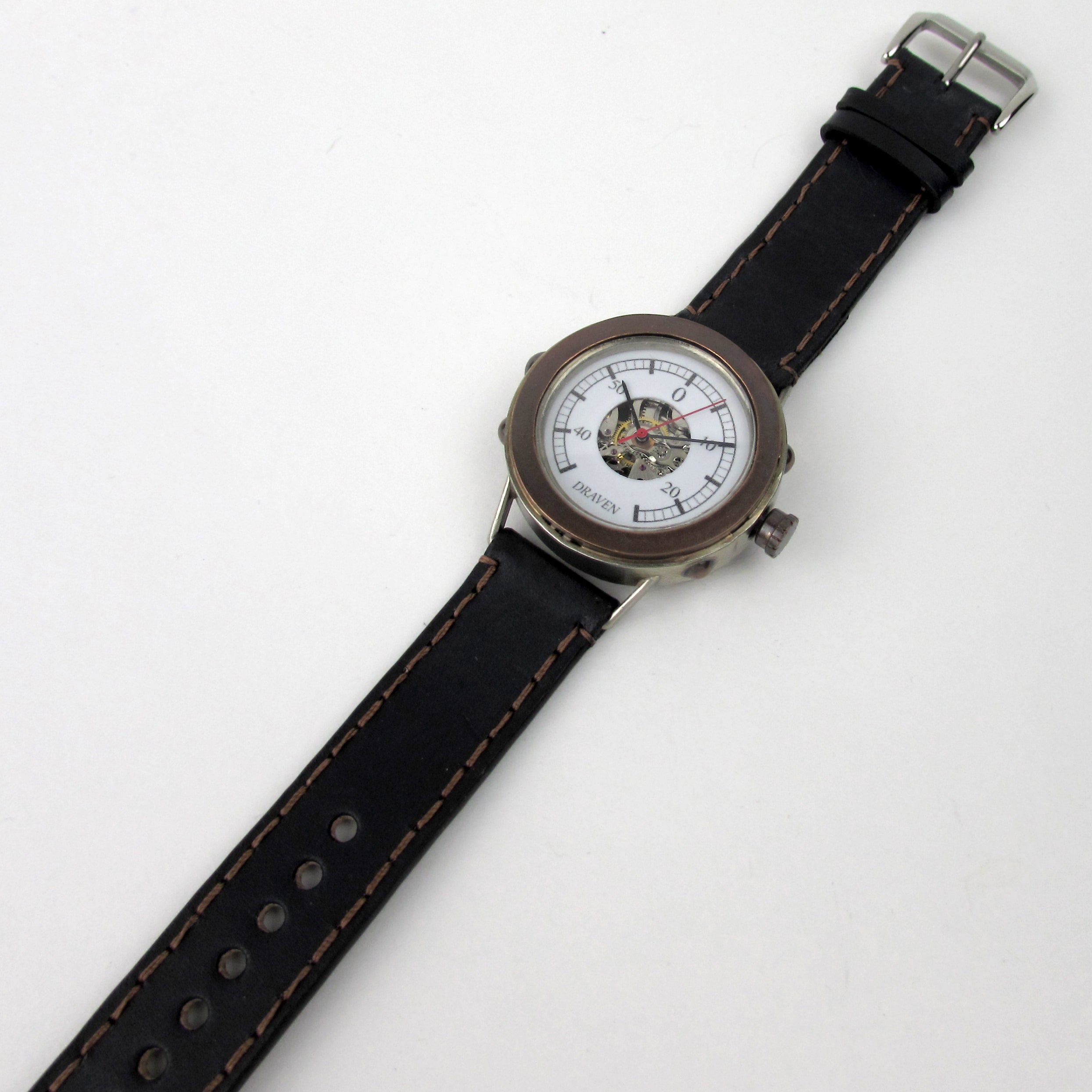 Boiler Watch with Black Strap