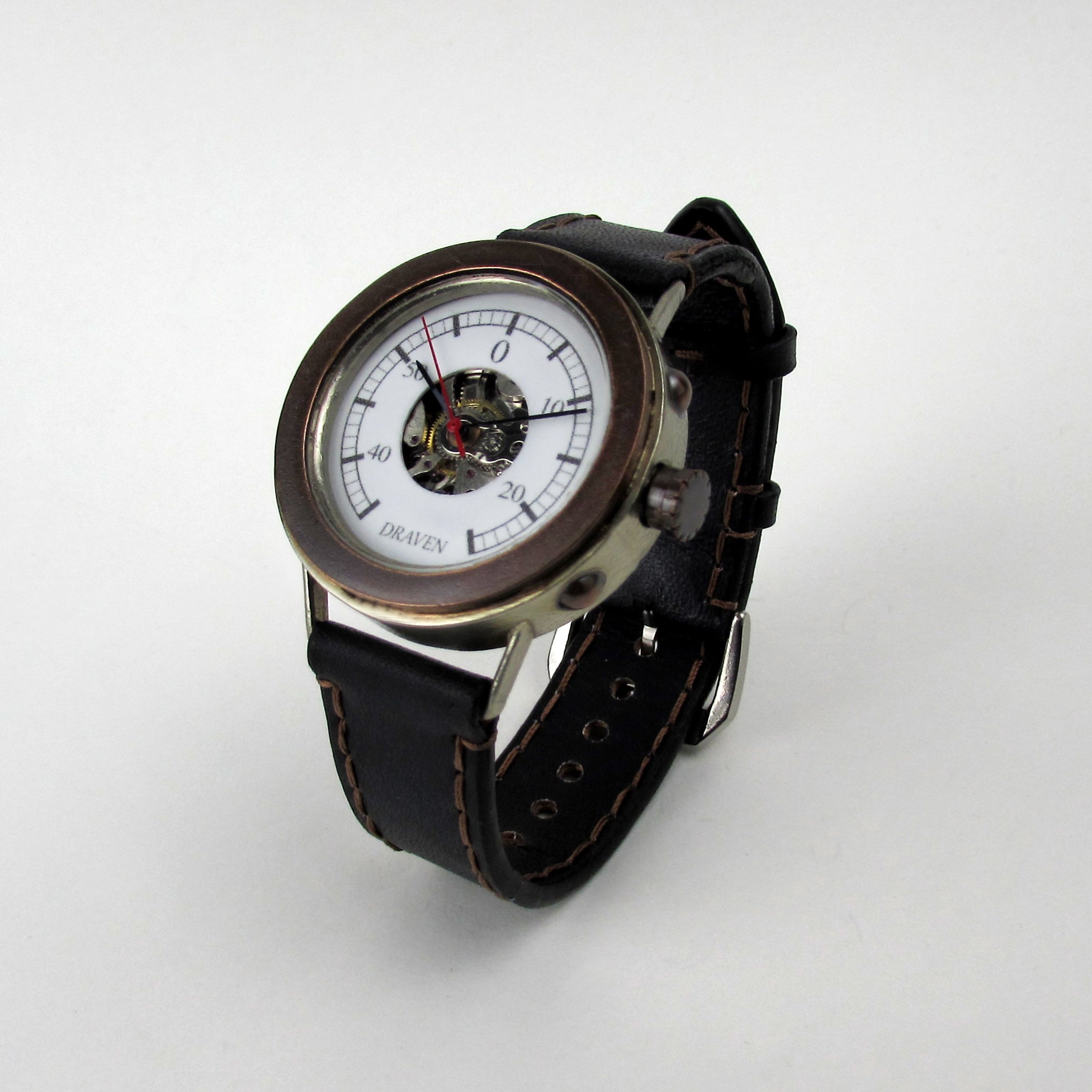 Boiler Watch with Black Strap