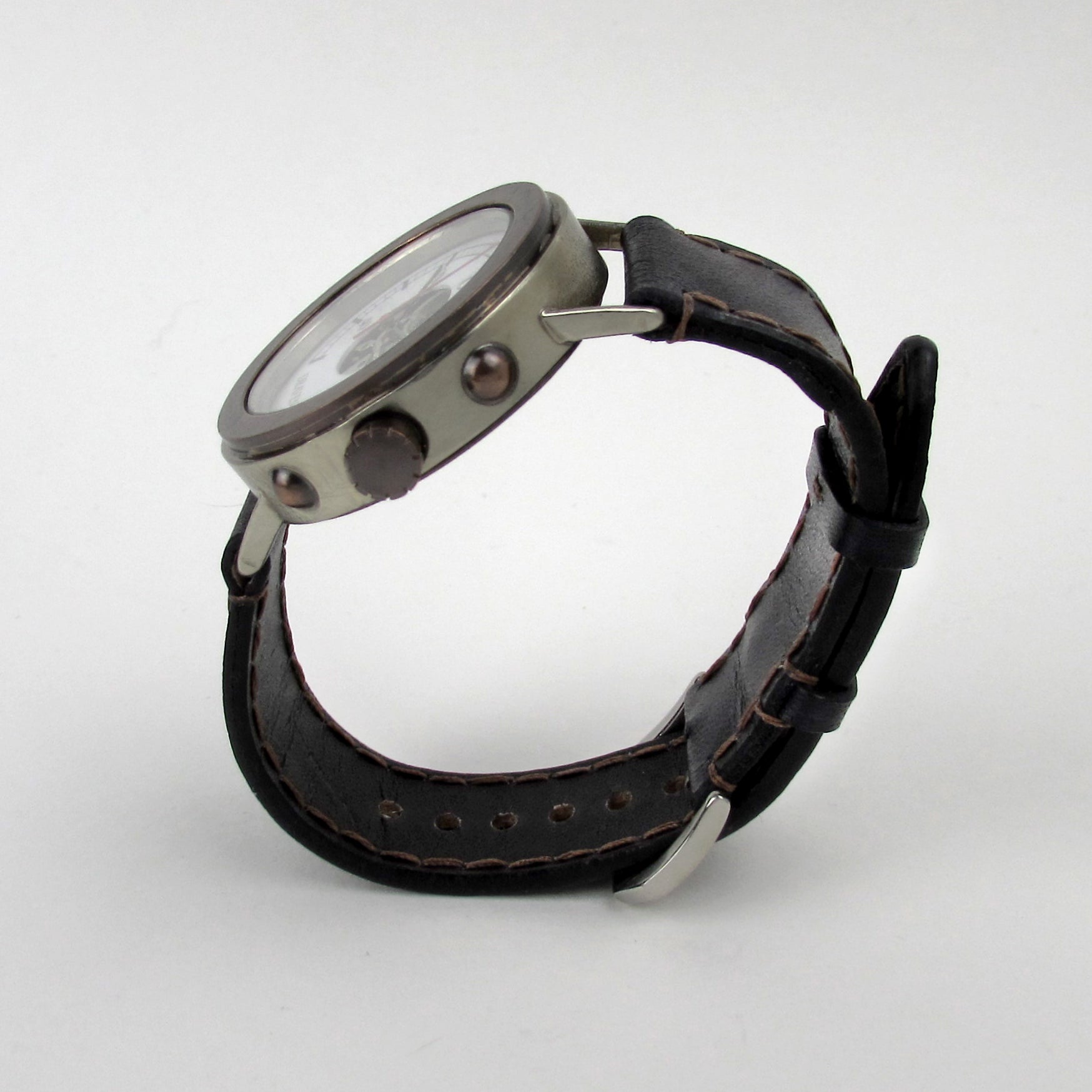 Boiler Watch with Black Strap