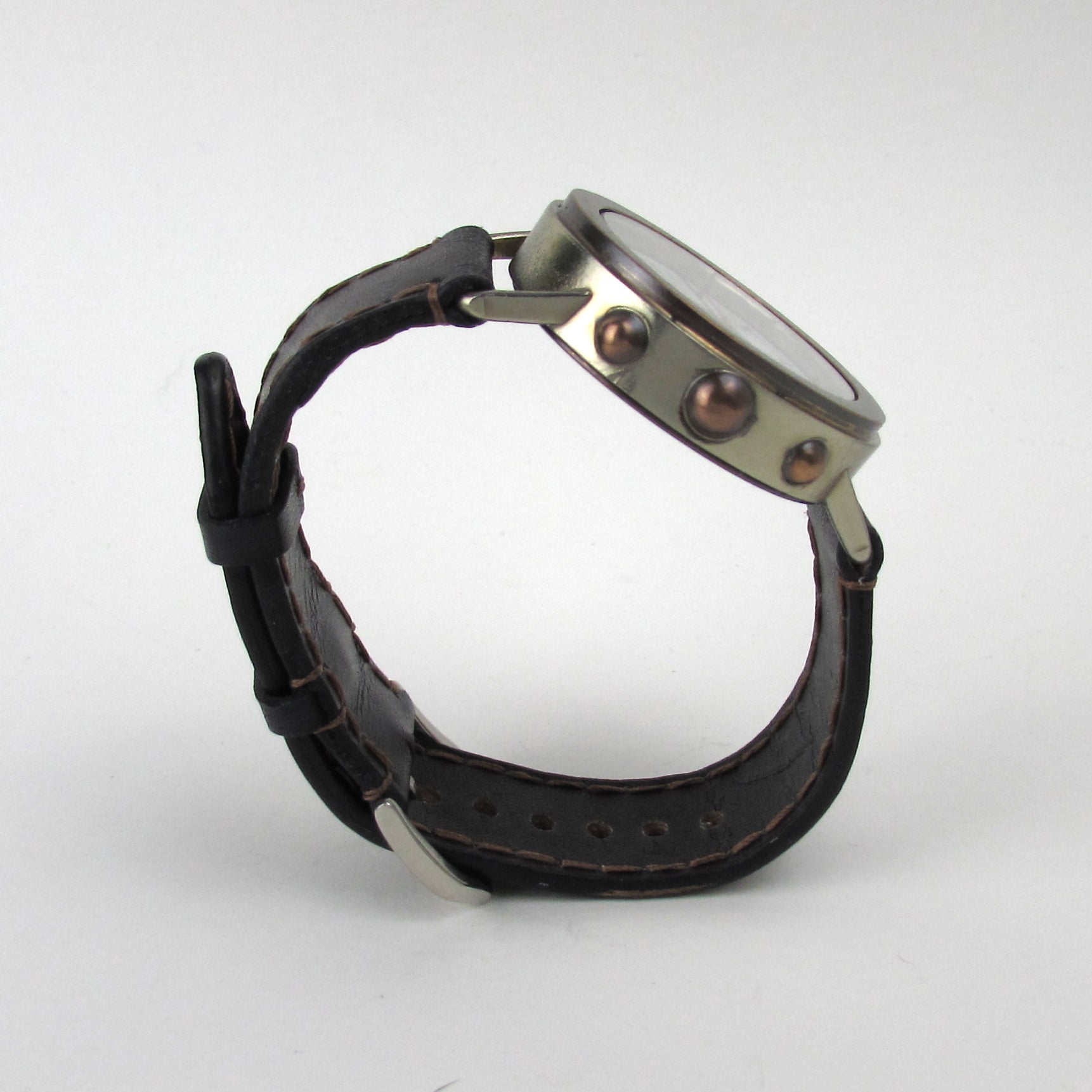 Boiler Watch with Black Strap