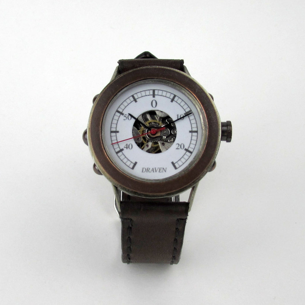 Boiler Watch with Brown Strap