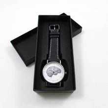 Load image into Gallery viewer, Anatomical Brain Black Leather Wrist Watch - TheExCB