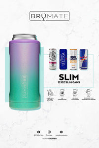 Hopsulator Slim | Glitter Charcoal (12oz slim cans)