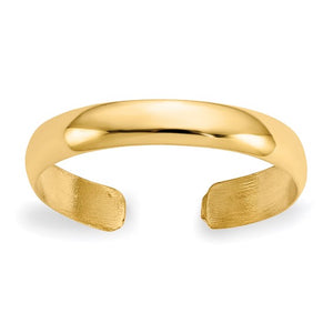 14k Gold High Polished Toe Ring