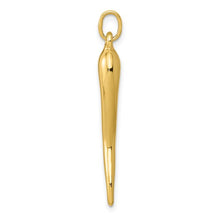Load image into Gallery viewer, 14k 3D Italian Horn Charm