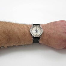 Load image into Gallery viewer, Compass Black Leather Wrist Watch - TheExCB