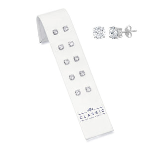 6MM CZ Stud Earrings