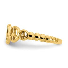 Load image into Gallery viewer, 14k Gold Peace Sign Toe Ring