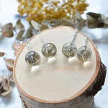 Load image into Gallery viewer, Dandelion Seeds Small Sphere Necklace