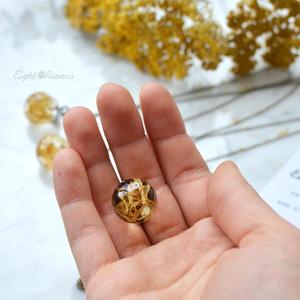 Marigold Flower Sphere Necklace