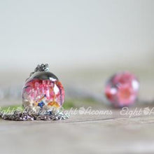 Load image into Gallery viewer, Floral Terrarium Sphere Necklace