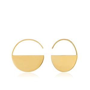 Gold Geometry Hoop Earrings