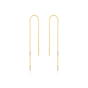 Gold Glow Threader Earrings