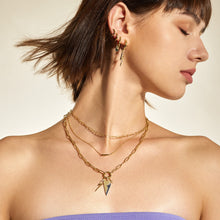 Load image into Gallery viewer, Gold Lightning Earring Charm