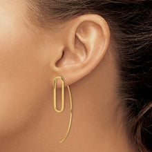 Load image into Gallery viewer, 14K Polished Threader Earrings