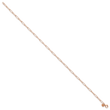 Load image into Gallery viewer, 14K Rose Gold Polished Fancy Link Necklace Chain