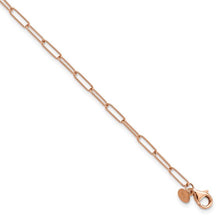 Load image into Gallery viewer, 14K Rose Gold Polished Fancy Link Necklace Chain