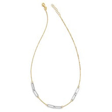 Load image into Gallery viewer, 14k Two-tone Gold Polished with 1in ext. Necklace Chain