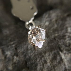 Lilura Pendant-Sterling Silver 14KY Herkimer Diamond