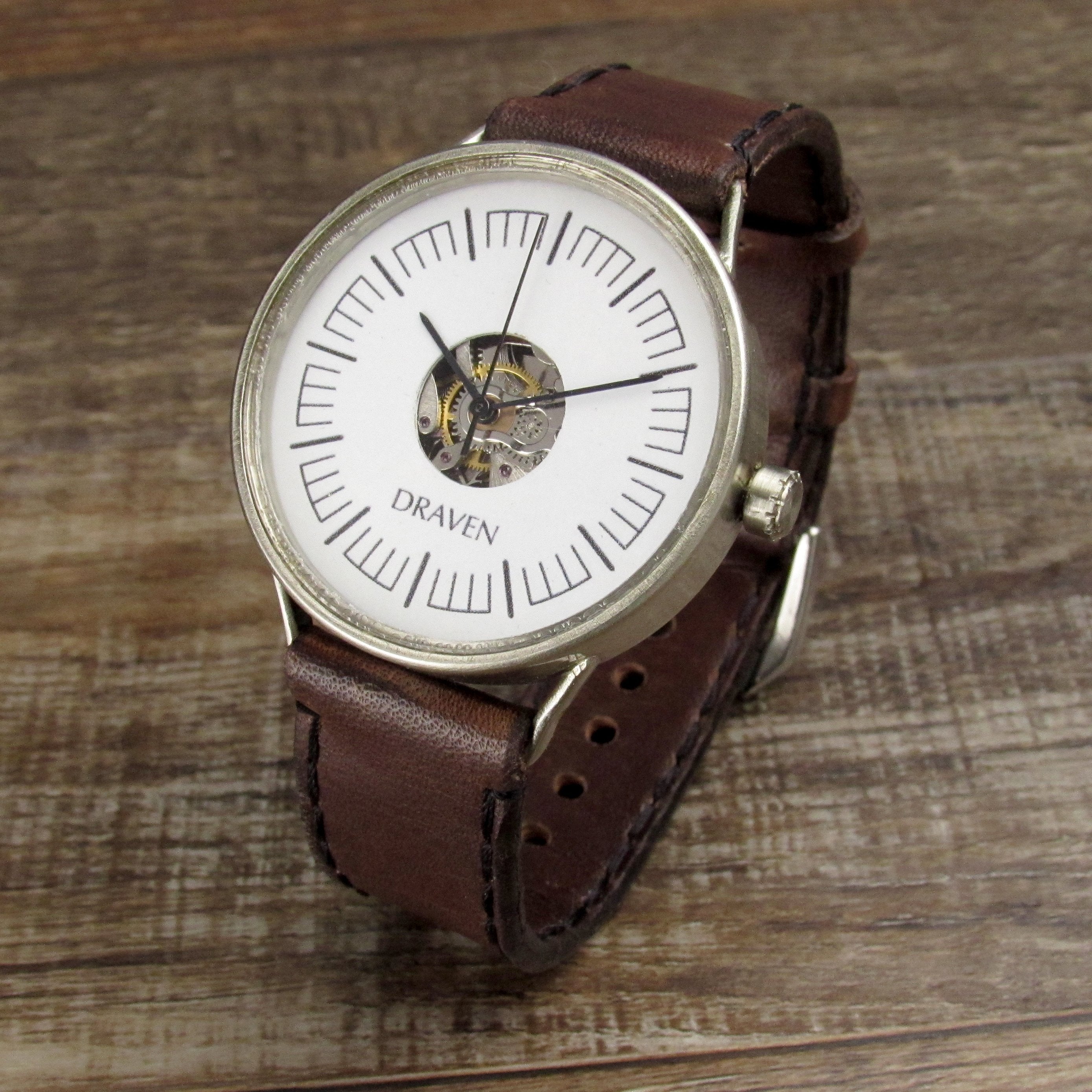 Monochromatic Watch Brown Strap