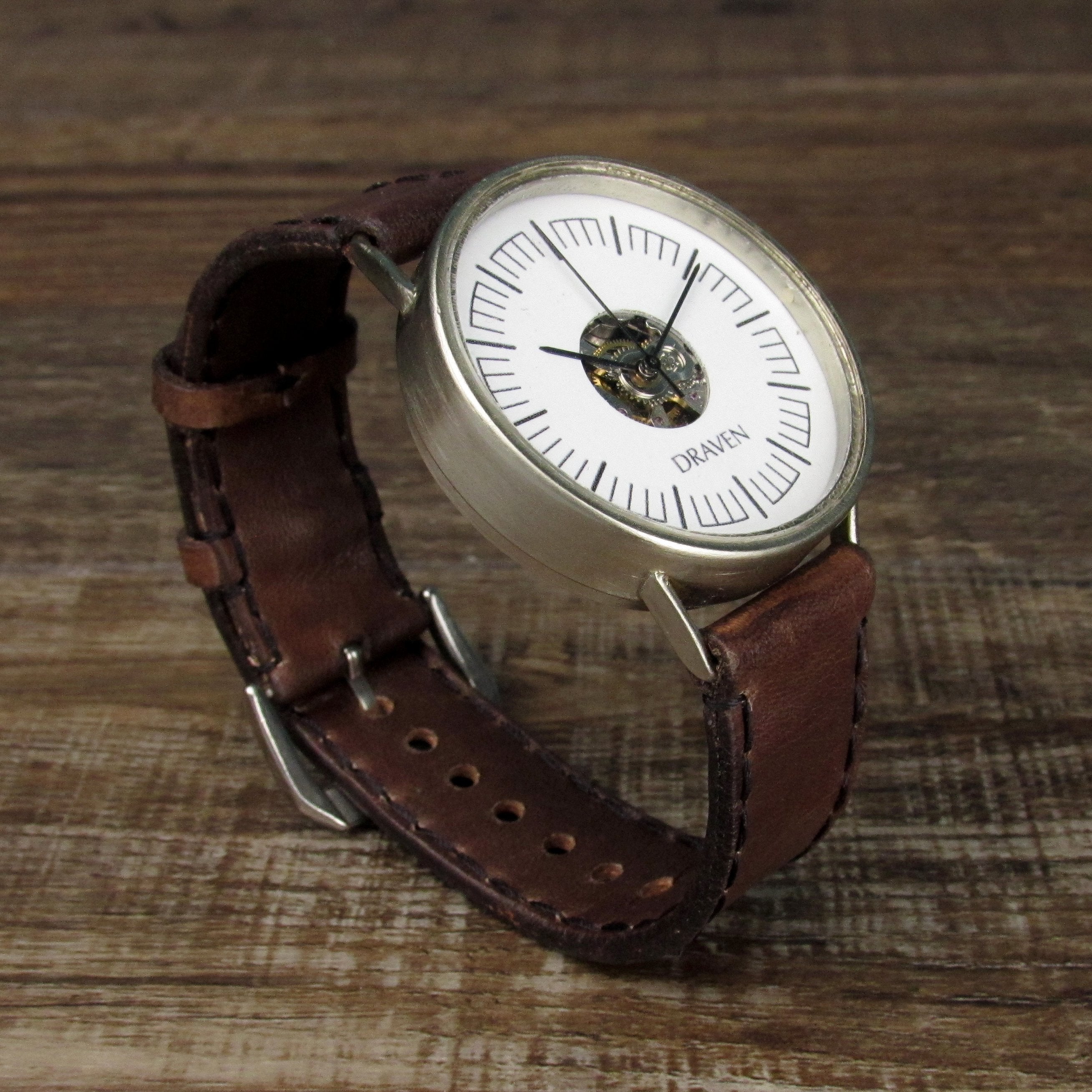 Monochromatic Watch Brown Strap