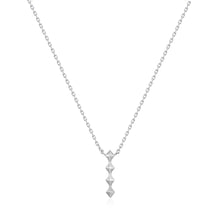 Load image into Gallery viewer, Silver Spike Drop Necklace