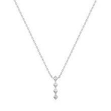 Load image into Gallery viewer, Silver Spike Drop Necklace