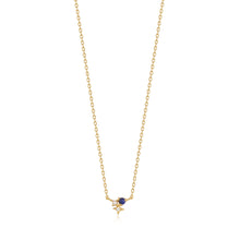 Load image into Gallery viewer, Gold Lapis Star Necklace