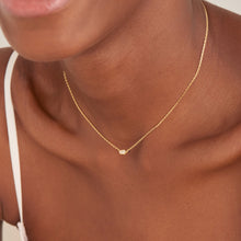 Load image into Gallery viewer, Gold Sparkle Emblem Chain Necklace