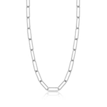 Load image into Gallery viewer, Silver Paperclip Chunky Chain Necklace