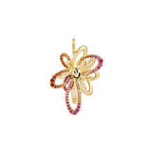 Load image into Gallery viewer, Gold Happy Flower Charm